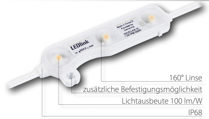 Preview: LED-Modul weiß Tageslicht 6500 Kelvin - Samsung