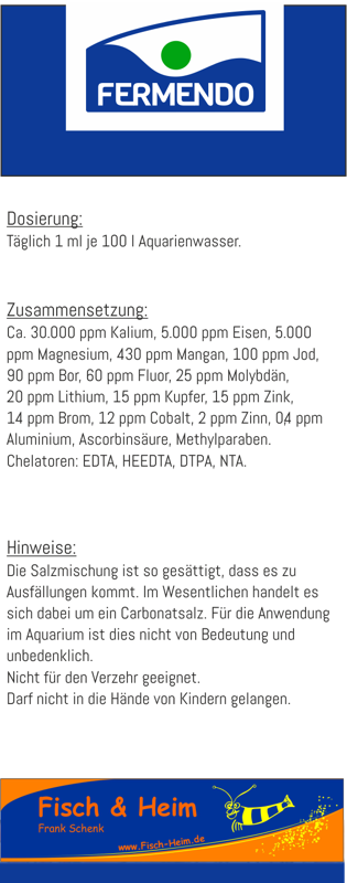 Preview: Dünger für Aquarienpflanzen - Tagesdünger - Fermendo Day