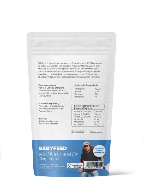 Preview: NatureHolic - Babyfeed Aufzuchtgarnelenfutter - 30 g