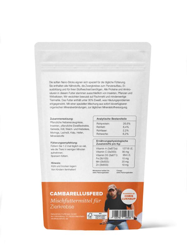 Preview: NatureHolic - Cambarellusfeed - CPO/Zwergkrebsfutter - 30 g