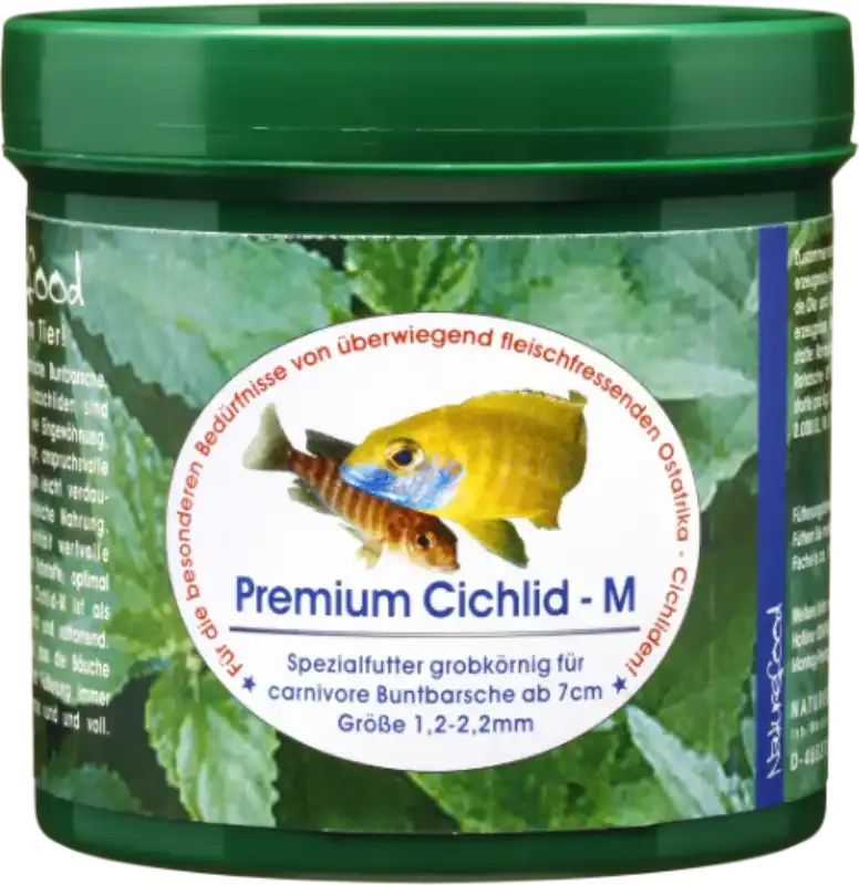 Premium Cichlid - Fischfutter für fleischfressende Buntbarsche von Naturefood