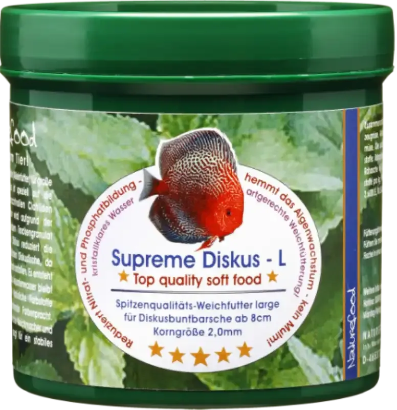 Futter für größere Diskus Fische als Weichgranulat von Naturefood