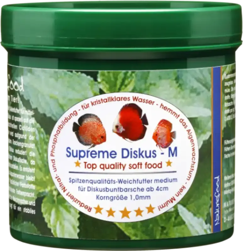Diskusfutter für Farbenpracht mit hoher Akzeptanz von Naturefood