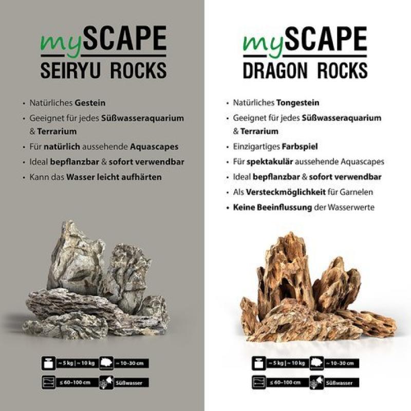 Preview: Mini-Landschaft - Seiryu Stone - MyScape Seiryu Rocks 5 Kg