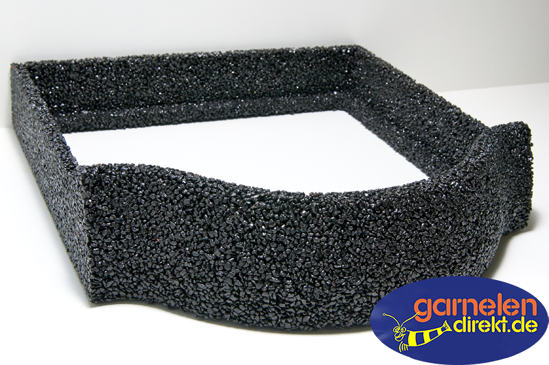 Große gerade Terrasse in schwarz von 3D Fischwelten