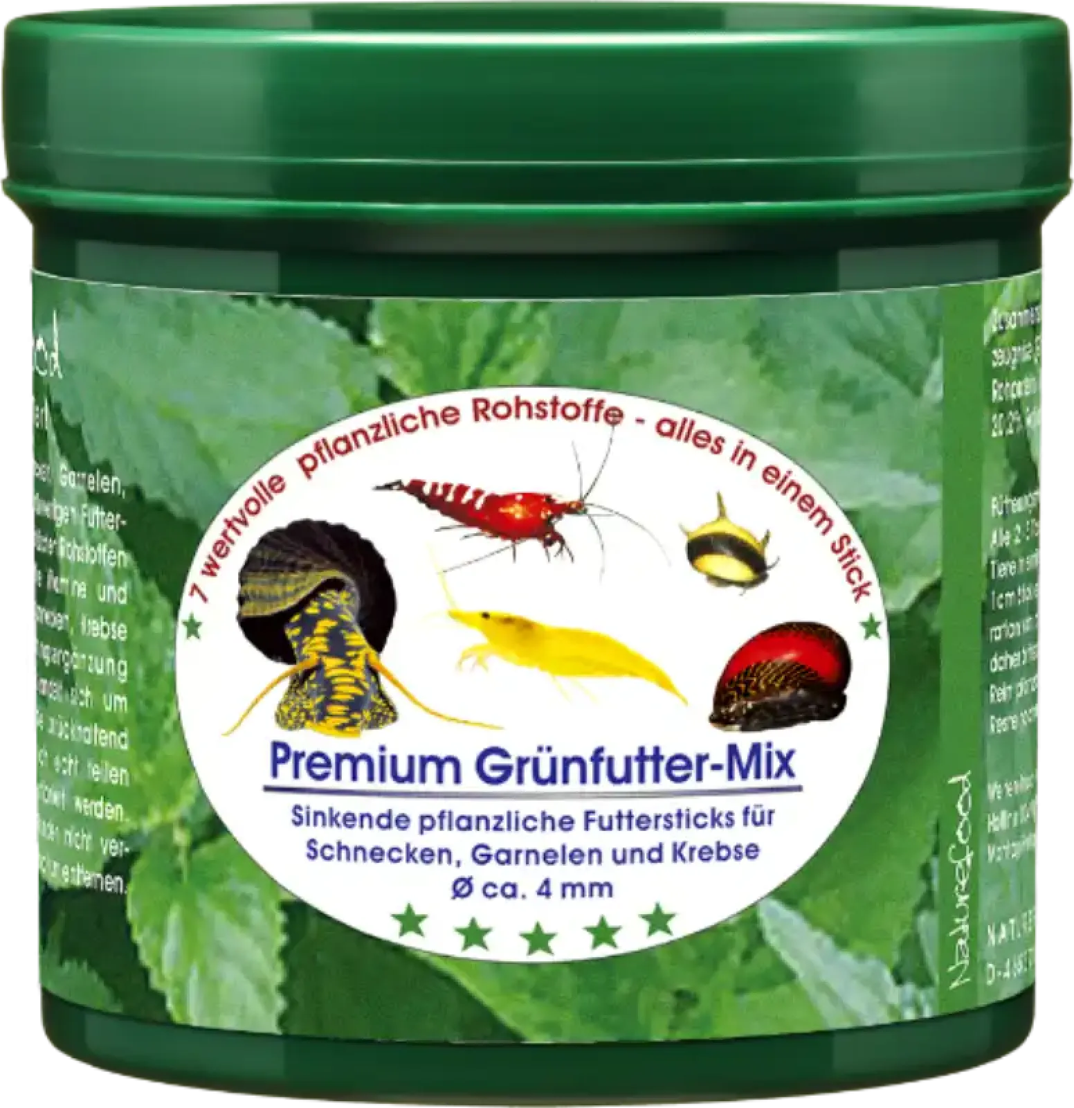 Futter für Garnelen und Schnecken von Naturefood