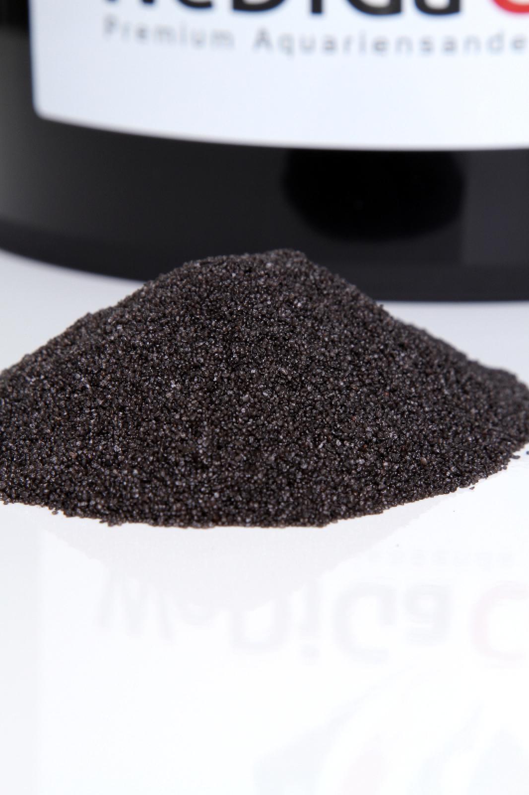 WeDiGa Color Premium Aquariensand und Kies - Samtschwarz - 2 - 3 mm